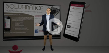 Publicité Solufinance Smart Phone sans pantalon